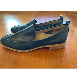 Black Susina Kellen Leather Loafers - Size 6.5